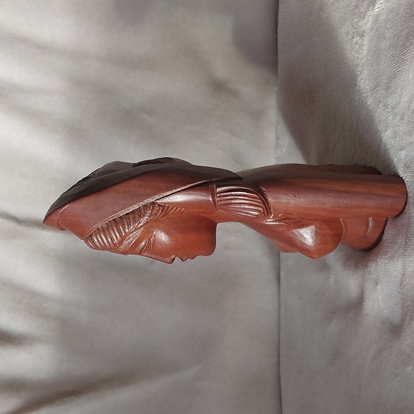 Vintage Bali Balinese wood carving bust of woman - Picture 4 of 9